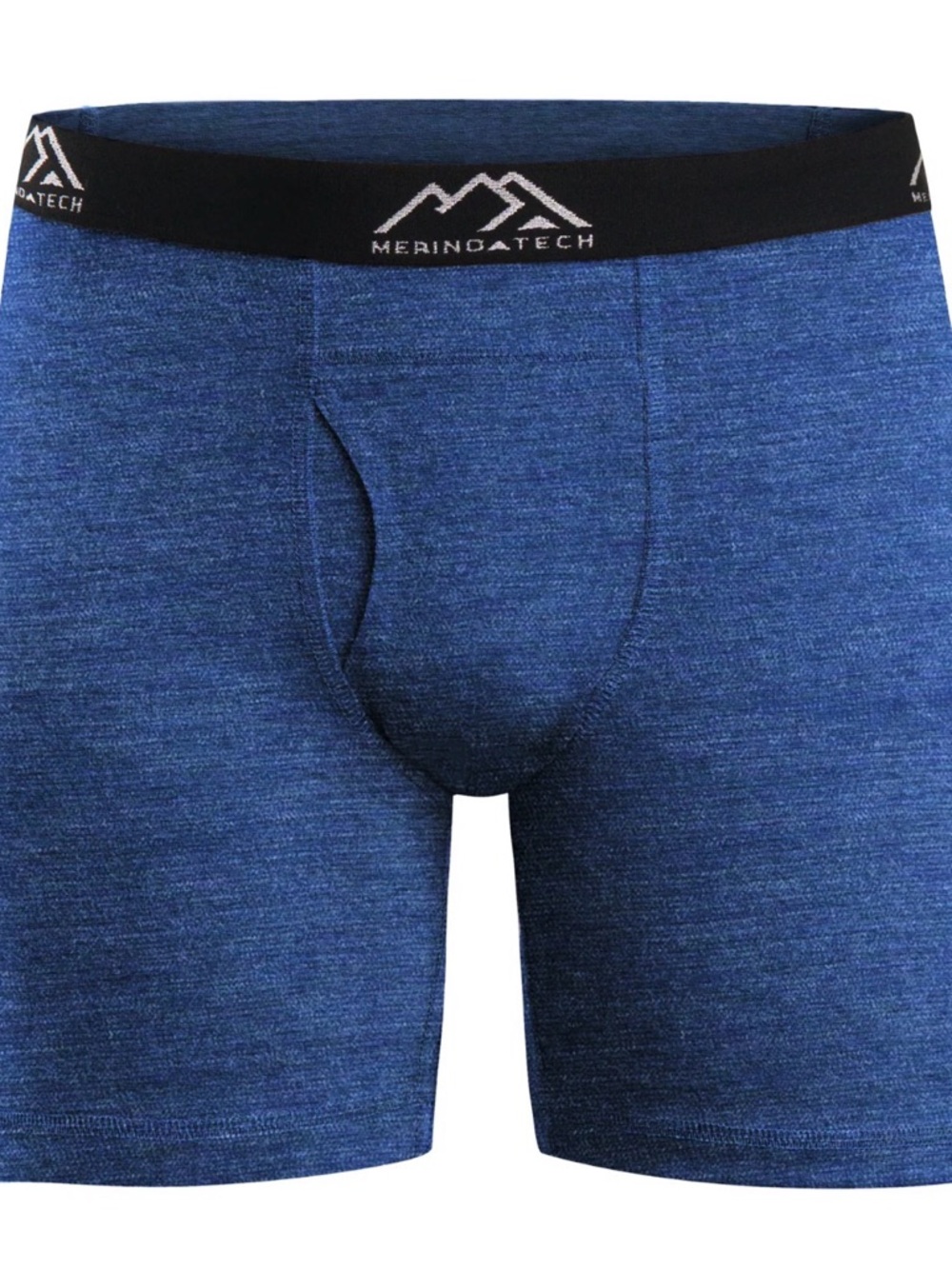 Merino Tech Men’s 100% Merino Wool Boxer Briefs Large - Windsor Blue 190